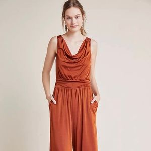 Small Cowl Neck Copper Jumpsuit